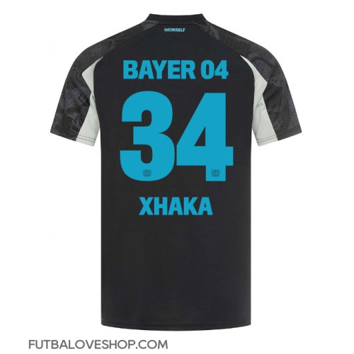 Dres Bayer Leverkusen Granit Xhaka #34 Tretina 2024-25 Krátky Rukáv